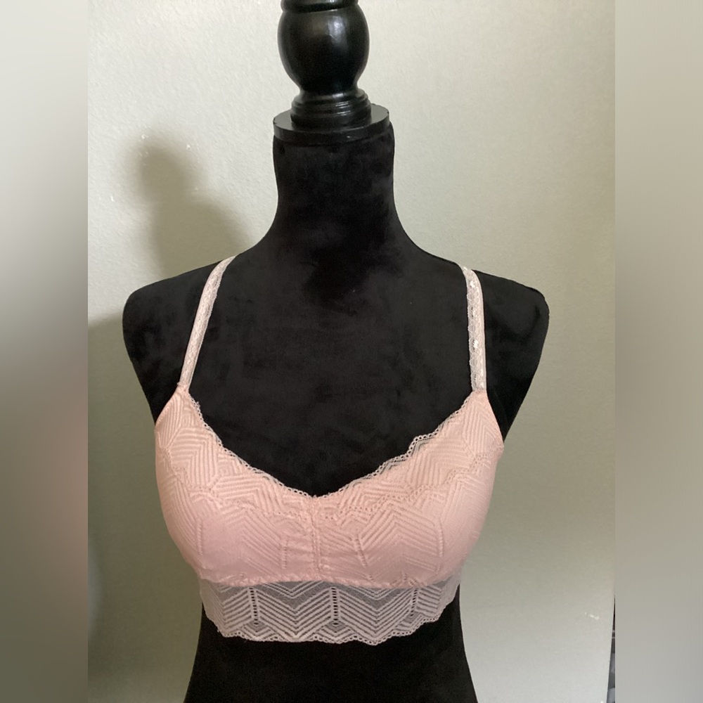 SO Lace Bralette | Pink | Padded & Convertible Straps (G1)